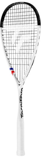 Tecnifibre rakieta do squasha Carboflex 130 Neo 130g/z głowicą do przodu 2026 biała - naciągnięta -
